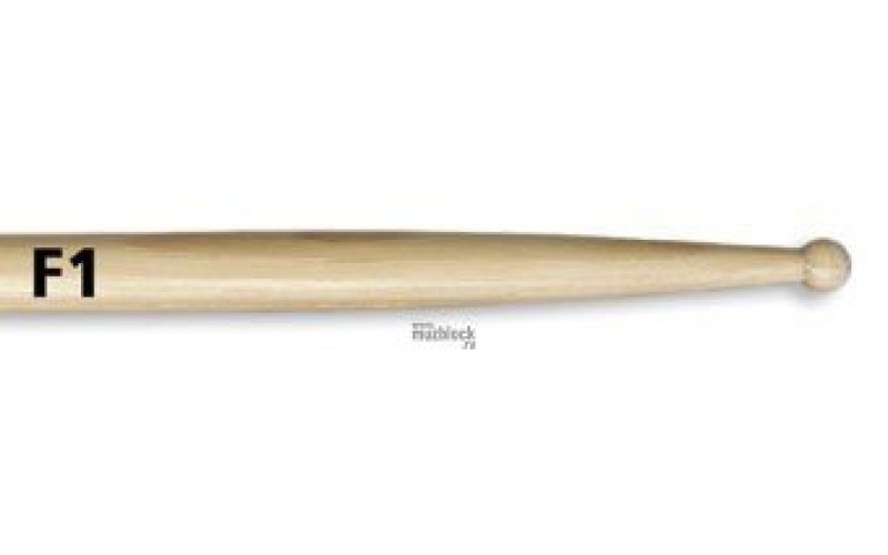 VIC FIRTH F1 - барабанные палочки, с деревянным наконечником круглой формы