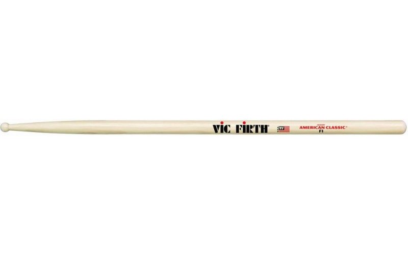 VIC FIRTH F1 - барабанные палочки, с деревянным наконечником круглой формы