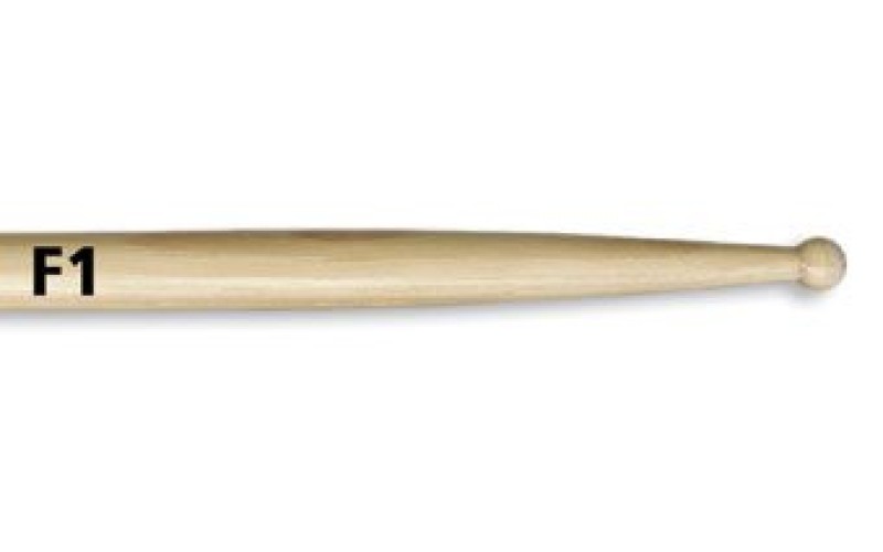 VIC FIRTH F1 - барабанные палочки, с деревянным наконечником круглой формы