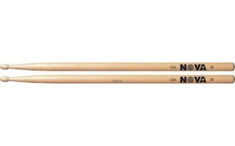 VIC FIRTH N2B - барабанные палочки 2B с деревянным наконечником