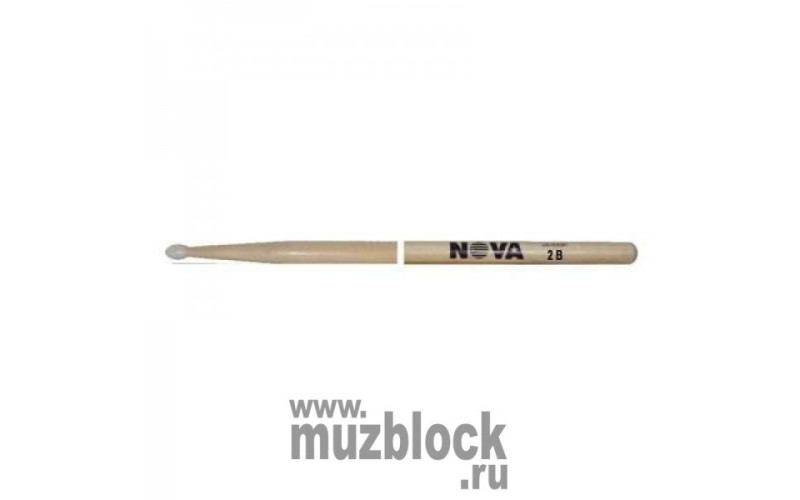 VIC FIRTH N2BN - барабанные палочки, тип 2B с нейлоновым наконечником