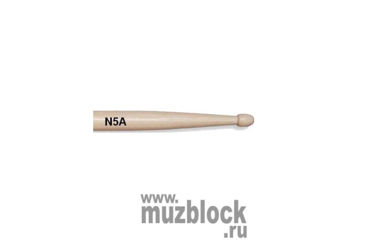 VIC FIRTH N5A - барабанные палочки 5A с деревянным наконечником