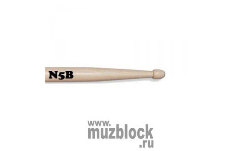 VIC FIRTH N5B - барабанные палочки 5B с деревянным наконечником