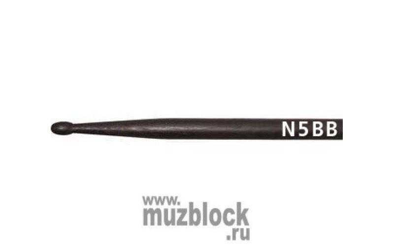VIC FIRTH N5BB - барабанные палочки 5B с деревянным наконечником