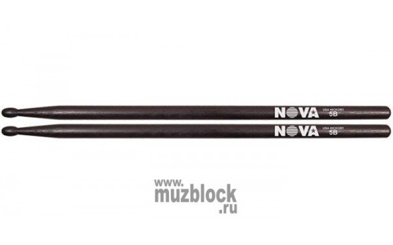 VIC FIRTH N5BB - барабанные палочки 5B с деревянным наконечником