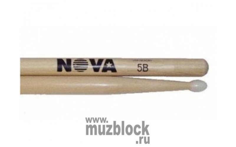 VIC FIRTH N5BN - барабанные палочки, тип 5B с нейлоновым наконечником