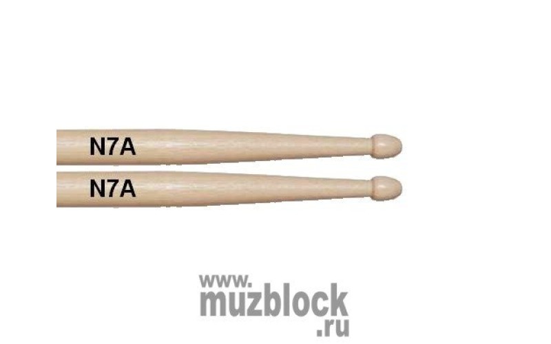 VIC FIRTH N7A - барабанные палочки 7A с деревянным наконечником