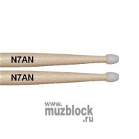 VIC FIRTH N7AN - барабанный палочки 7A, орех, нейлоновый наконечник