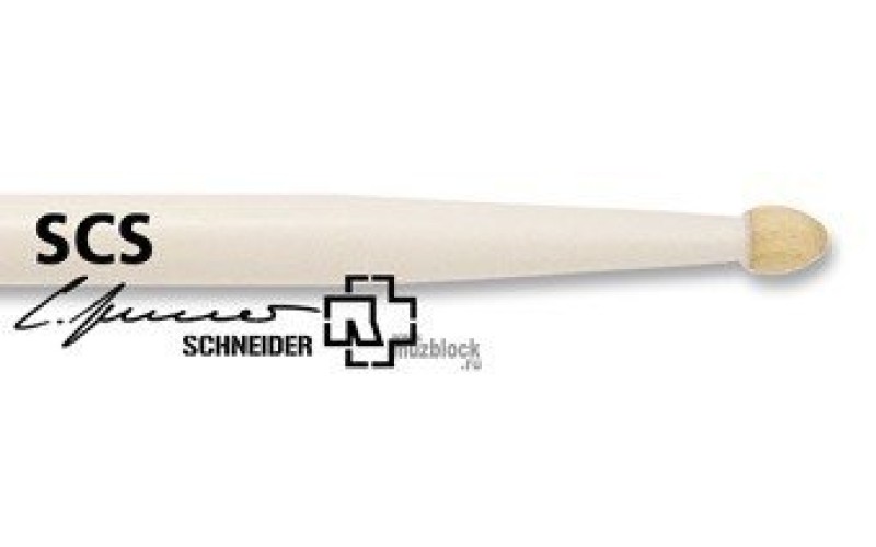 VIC FIRTH SCS - барабаннные палочки Christoph Schneider, деревянный каплевидный наконечник