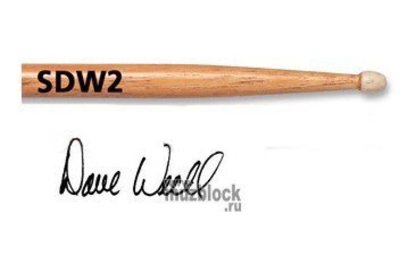 VIC FIRTH SDW2 - барабаннные палочки Dave Weckl, деревянный наконечник 