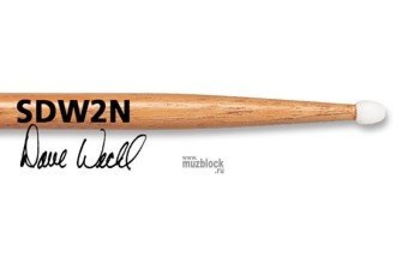 VIC FIRTH SDW2N - барабаннные палочки Dave Weckl, нейлоновый наконечник 