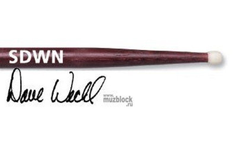 VIC FIRTH SDWN  - барабаннные палочки Dave Weckl , нейлоновый цилиндрический наконечник