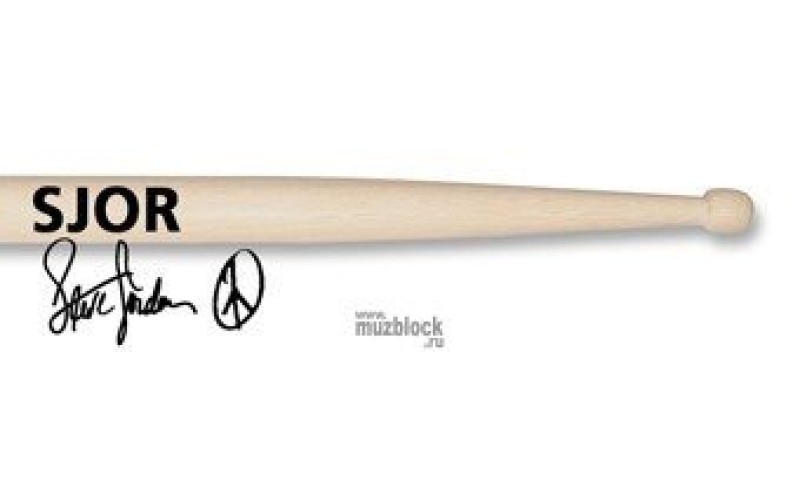 VIC FIRTH SJOR - барабаннные палочки Steve Jordon, деревянный наконечник