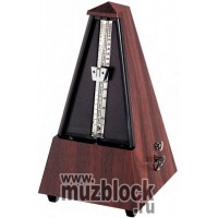 WITTNER 855111 - метроном механический со звонком, пластик, цвет красное дерево