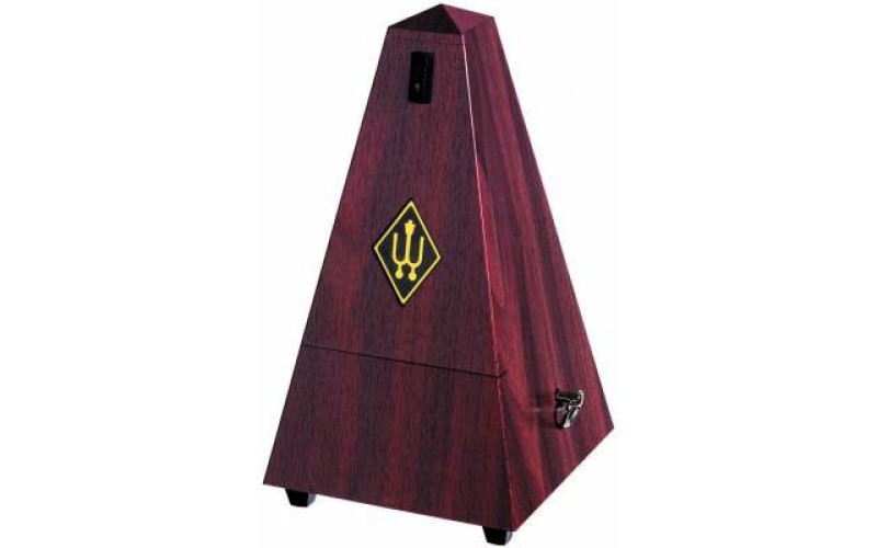 WITTNER 855111 - метроном механический со звонком, пластик, цвет красное дерево