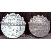 Бубен хакасский 40 см шаманский с колотушкой+чехол