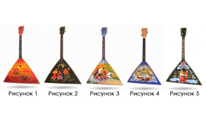 DOFF F-201 (ФОРЕСТ Ф-201) - балалайка расписная сувенирная