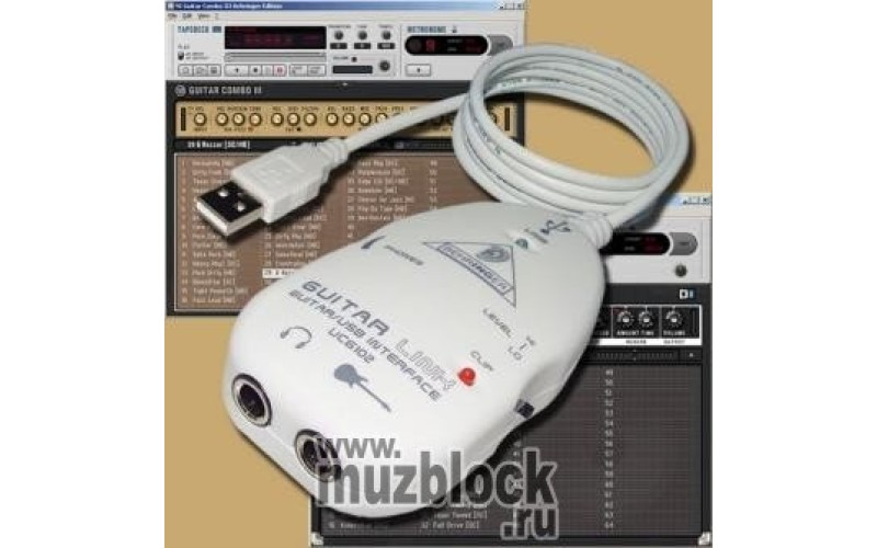 BEHRINGER UCG102 - внешний звуковой интерфейс USB