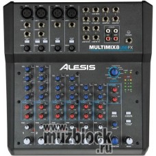 ALESIS MultiMix 8USBFX компактный 8-канальный микшер