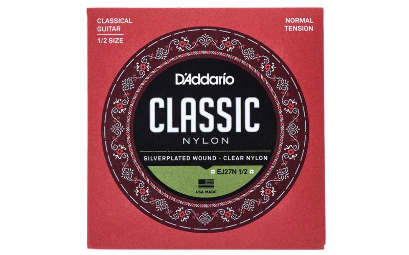 D'ADDARIO EJ27N 1/2 - струны для гитары 1/2, нейлон, Student Classics
