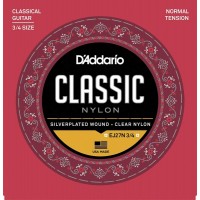 D'ADDARIO EJ27N 3/4 - струны для гитары 3/4, нейлон, Student Classics