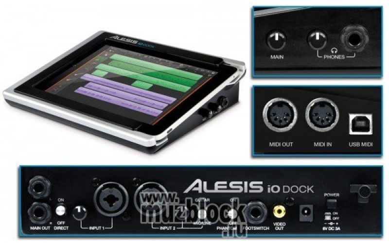 ALESIS IODock - внешний аудио-видео интерфейс для iPad в виде дока