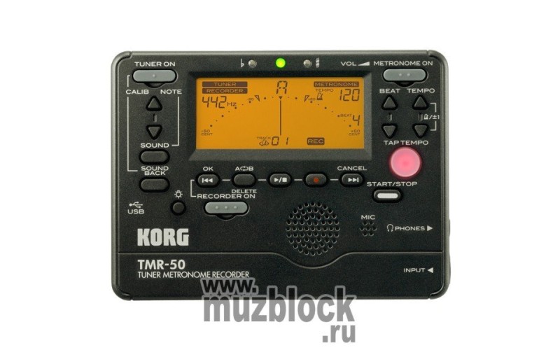 KORG TMR-50BK - портативный рекордер/тюнер/метроном с USB
