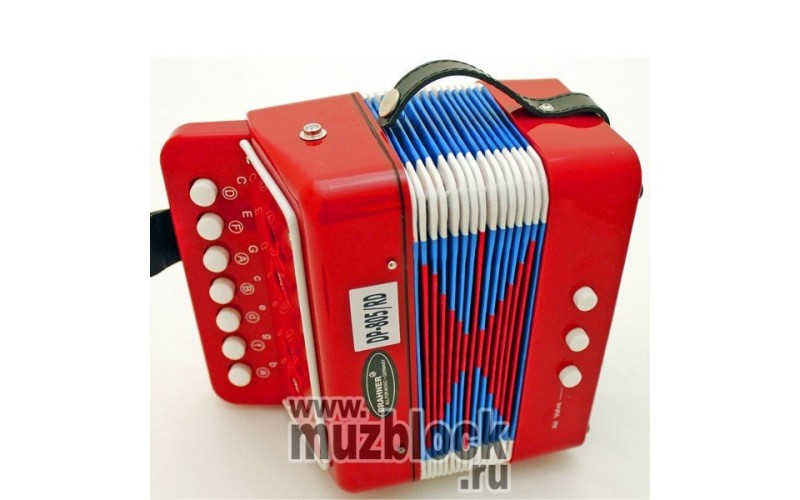 BRAHNER DP-805/RD - детский кнопочный аккордеон