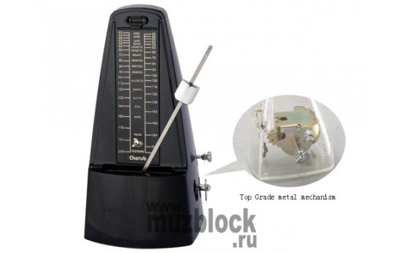 CHERUB WSM-330 BK - метроном механический, со звонком