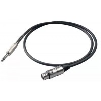 Proel BULK200LU3 - Сценический инструментальный кабель, 6.3мм Jack <->XLR мама , длина - 3 м