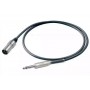 Proel BULK220LU10 - Сценический инструментальный кабель, 6.3мм Jack <->XLR папа , длина - 10 м