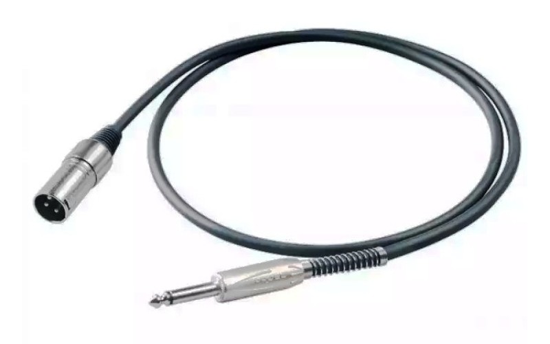 Proel BULK220LU5 - Сценический инструментальный кабель, 6.3мм Jack <->XLR папа , длина - 5 м