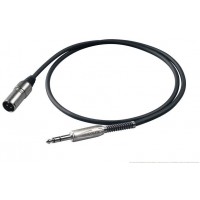 Proel BULK230LU05- Микр. кабель, XLR папа <->6.3mml Jack stereo, длина - 0.5 м
