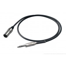 Proel BULK230LU5 - Микр. кабель, XLR папа <->6.3mml Jack stereo, длина - 5 м