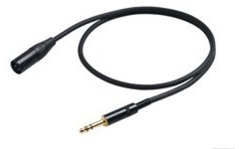 Proel CHL230LU10 - Микрофонный кабель Стерео джек 6.3 <-> Канон XLR М (папа) 10м