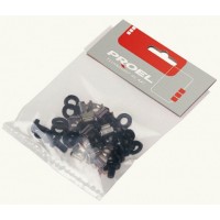 Proel KIT12 - Комплект крепежа для рэка: винт М6х10мм, гайка М6, нейлоновая шайба х 12шт