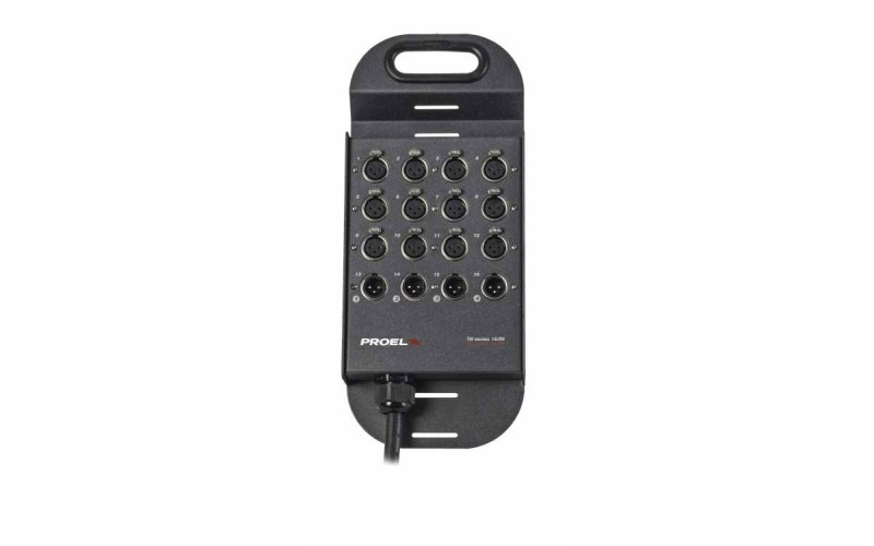 Proel TN1204LU50 - Коробка с кабелем 12 вх., 4 вых., 50м