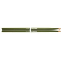 ProMark TX5BW-GREEN 5B Барабанные палочки, зеленые, орех гикори, деревянный наконечник
