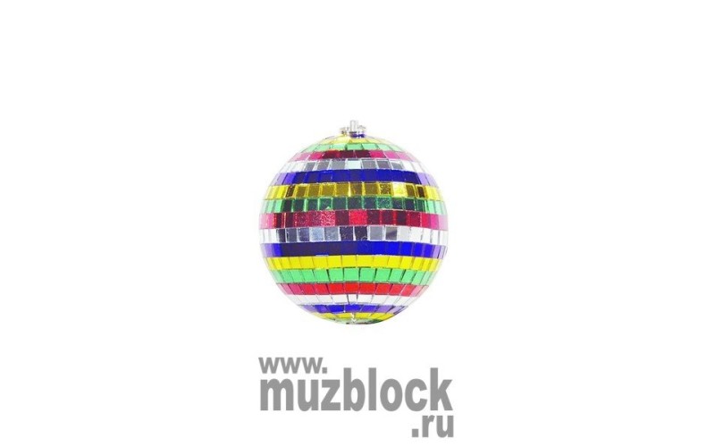 PSL-MB10-MC - зеркальный шар, диаметр 10 см, разноцветный