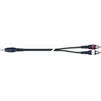 QUIK LOK AD40-3K компонентный кабель Mini Jack - 2 RCA 3м