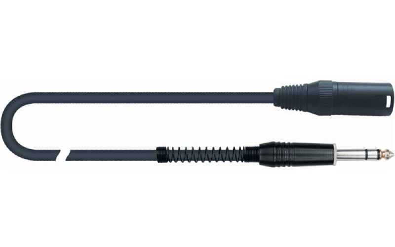 QUIK LOK MCR615-6 микрофонный кабель XLR Male - Stereo Jack ( XLR/M - Jack Stereo), 6м