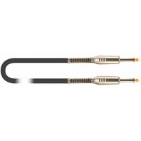 QUIK LOK S200-9 BK готовый инструментальный кабель, 9 метров, разъемы Mono Jack прямые металлические