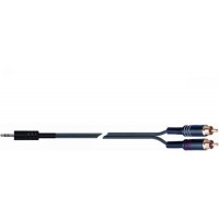 QUIK LOK STR612-1 BK компонентный кабель mini jack - 2 RCA 1 м