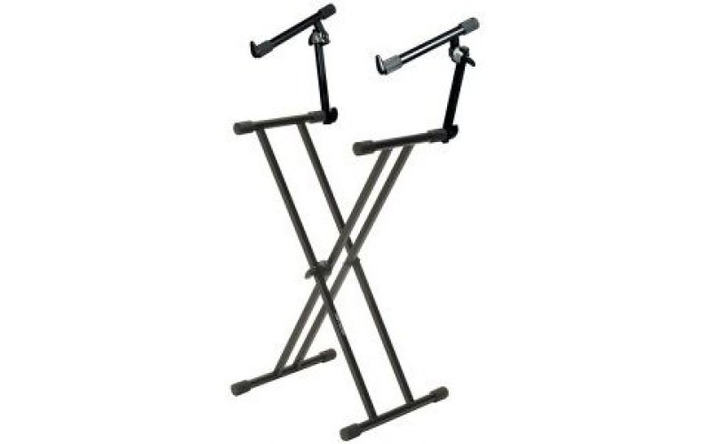 QUIK LOK T22 BK стойка под два клавишных инструмента