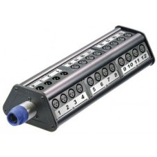 Rean NSB3A-32/4 распред. коробка 32 XLR female входов, 4 XLR male выхода, трапецевидная конструкц