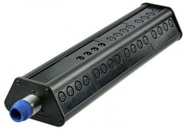 Rean NSB4A-40/4 распред. коробка 40 XLR female входов, 4 XLR male выхода, трапецевидная конструкц