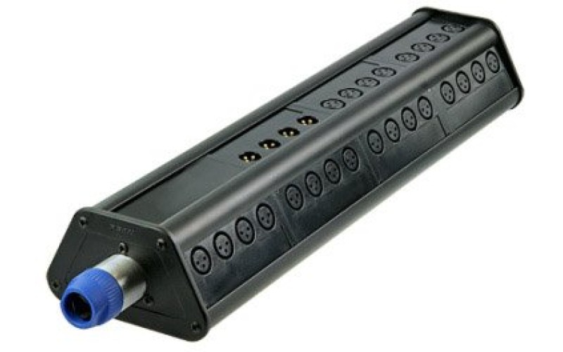 Rean NSB4A-40/4 распред. коробка 40 XLR female входов, 4 XLR male выхода, трапецевидная конструкц