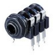 Rean NYS218 панельный разъем Jack 6.3мм TRS (стерео) гнездо, пластиковый корпус на горизонтальную