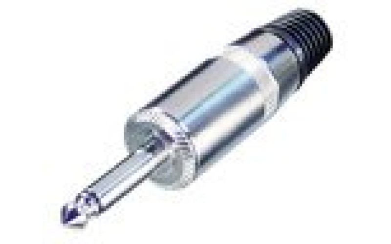 Rean NYS225S кабельный разъем Jack 6.3мм TS (моно), штекер металический корпус для кабеля 8мм