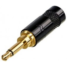 Rean NYS226BG кабельный разъем Jack 3.5мм TS (моно), штекер металлический чернённый корпус для ка